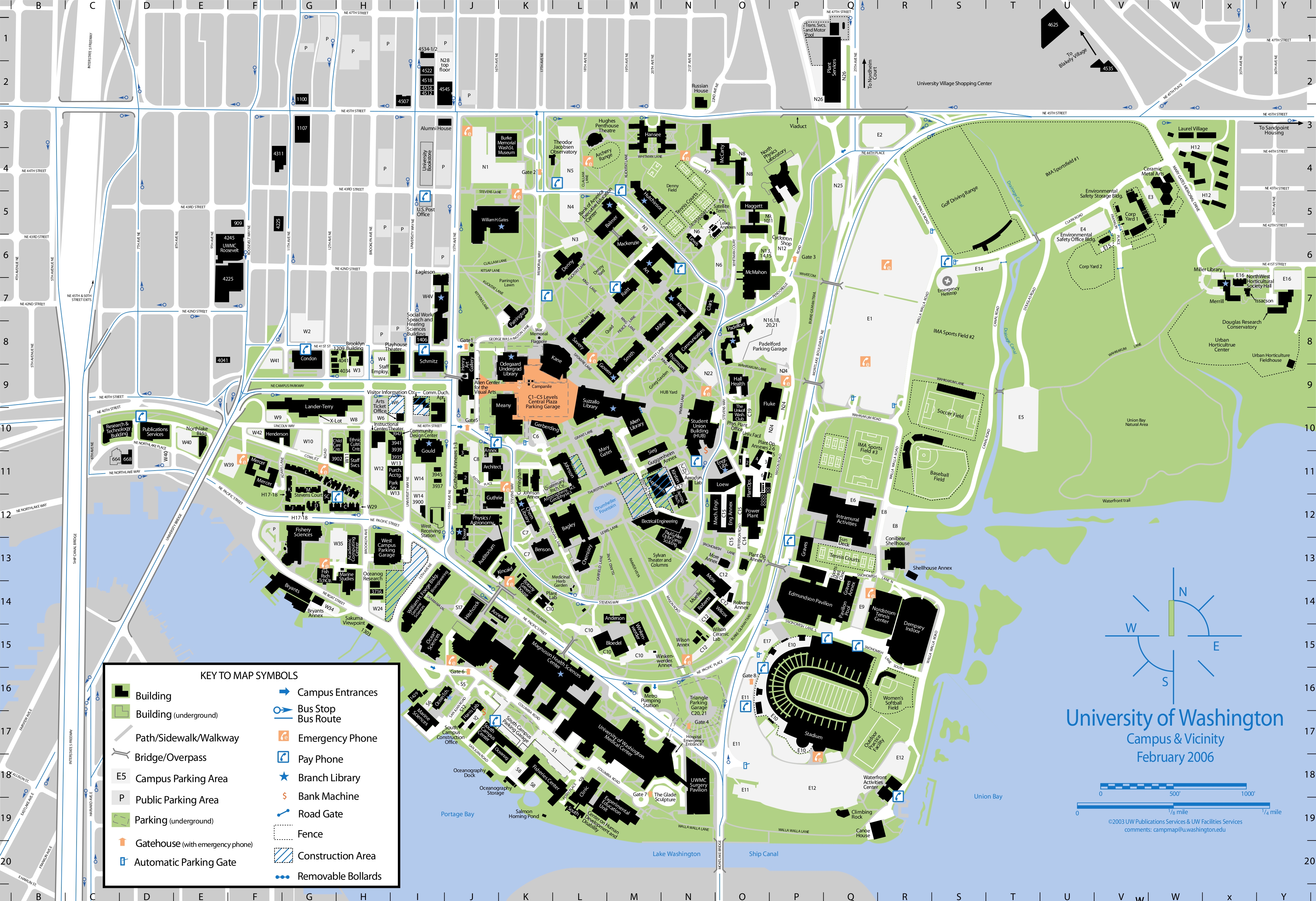 UW Campus Map